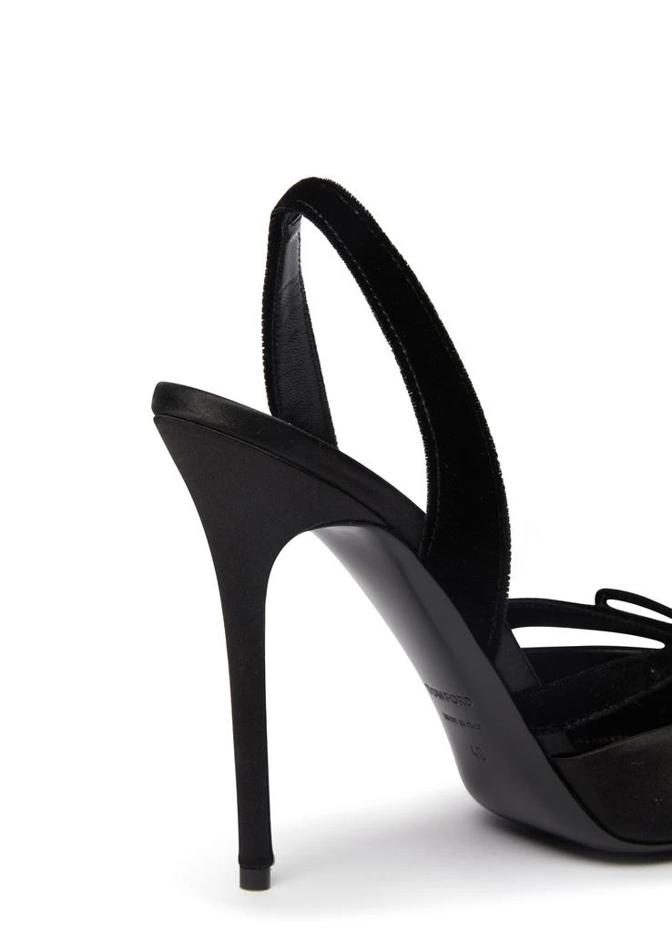 TOM FORD Satin and velvet slingback pumps 6