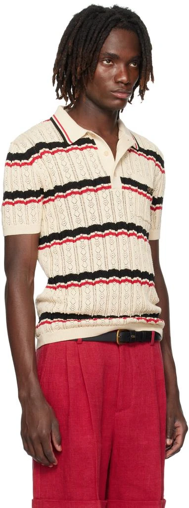 Valentino Beige Striped Polo 2