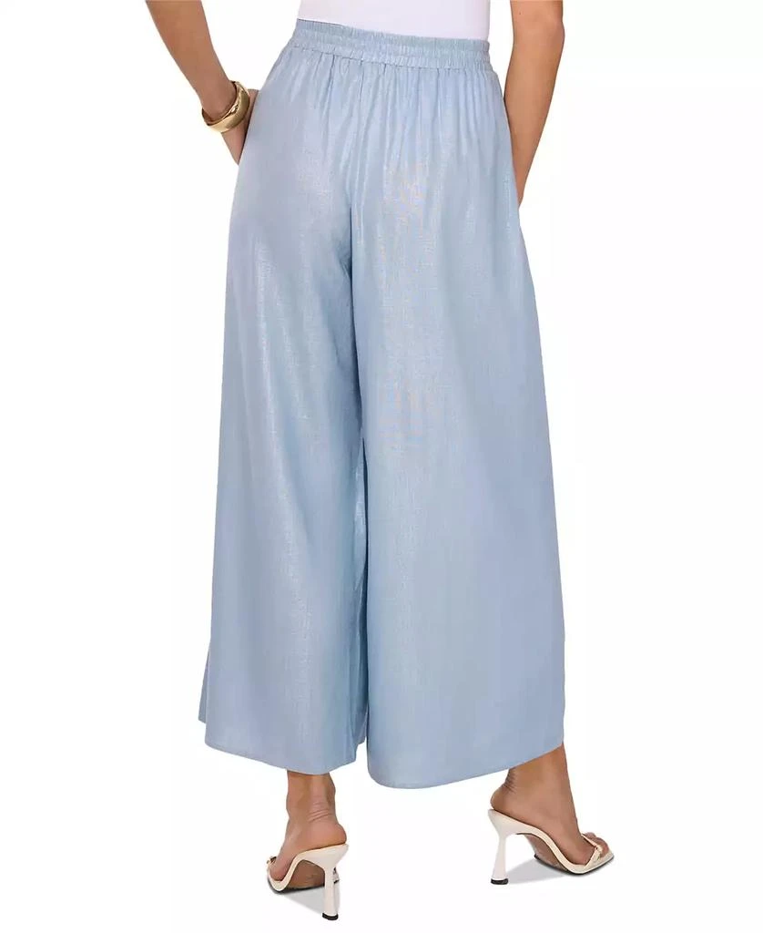 Vince Camuto Women's Shimmer Mid-Rise Wide-Leg Pants 3