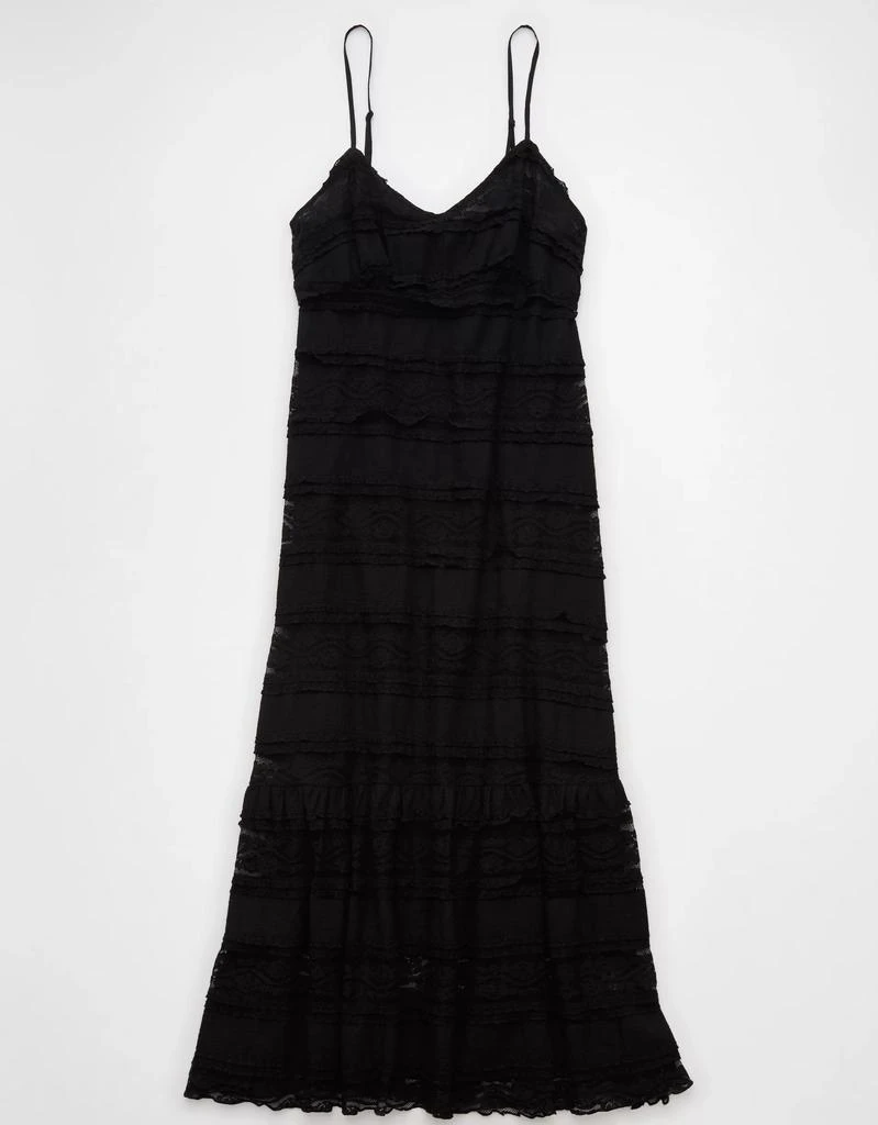 AE AE Lace V-Neck Tiered Midi Dress 3