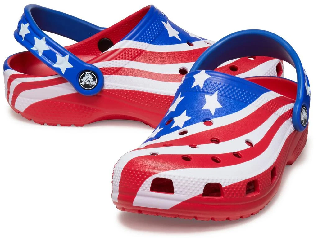 Crocs Classic American Flag Clogs (Toddler) 1