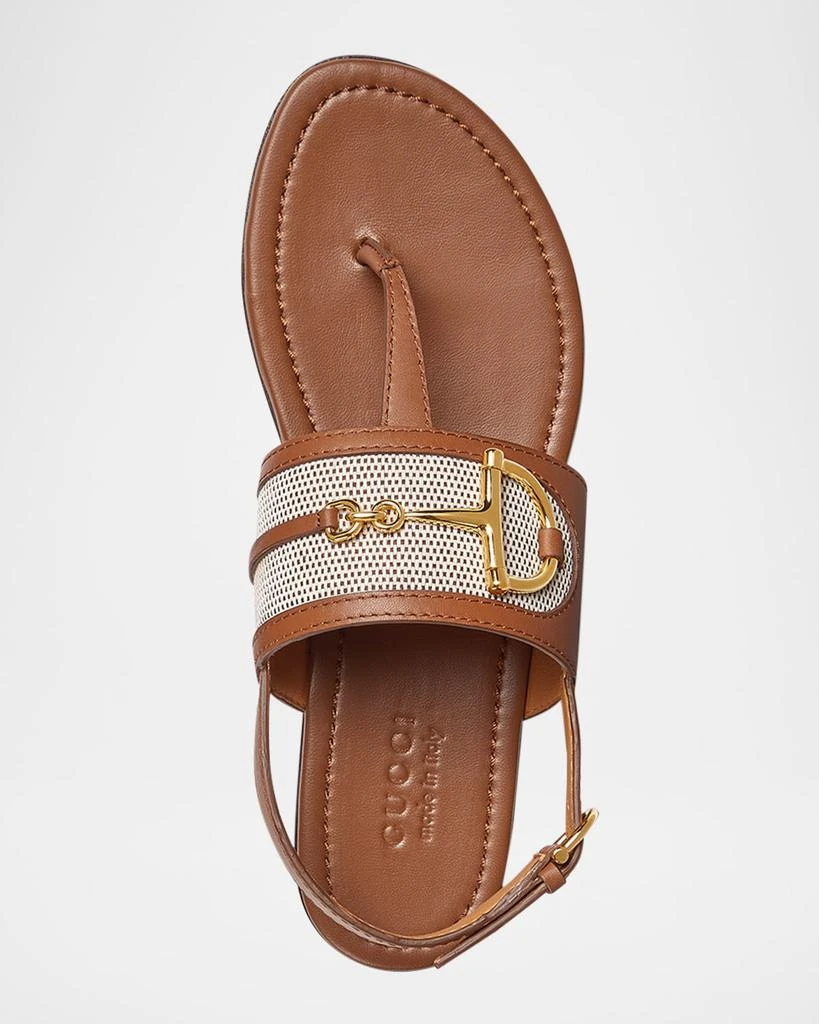 Gucci Horsebit Thong Slingback Sandals 5
