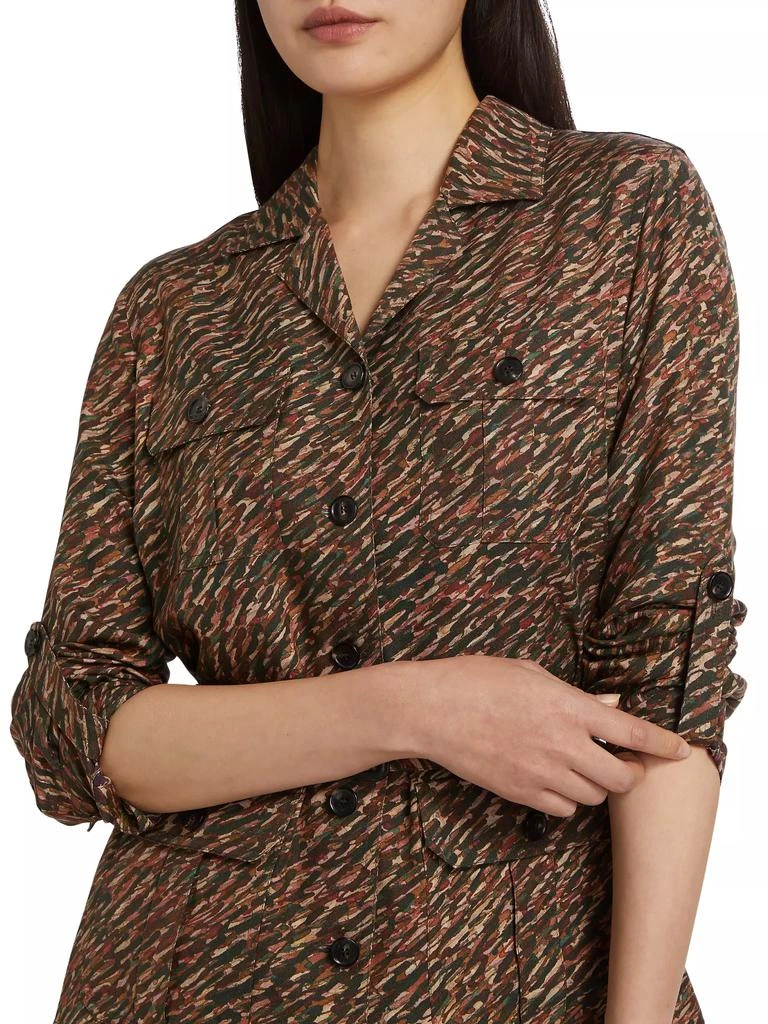 Loro Piana Deena Andre-Print Safari Shirt 6