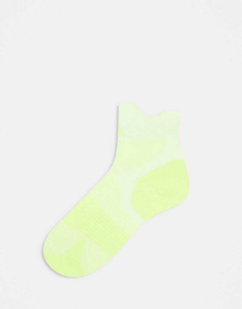 Adidas adidas Running socks in bright neon yellow 1