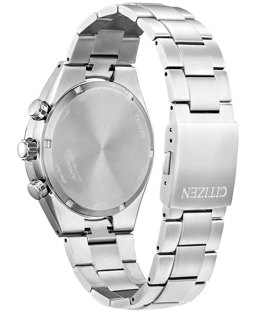 Citizen Eco-Drive Men's Chronograph Weekender Silver-Tone Titanium Bracelet Watch 43mm, Created for Macy's 3