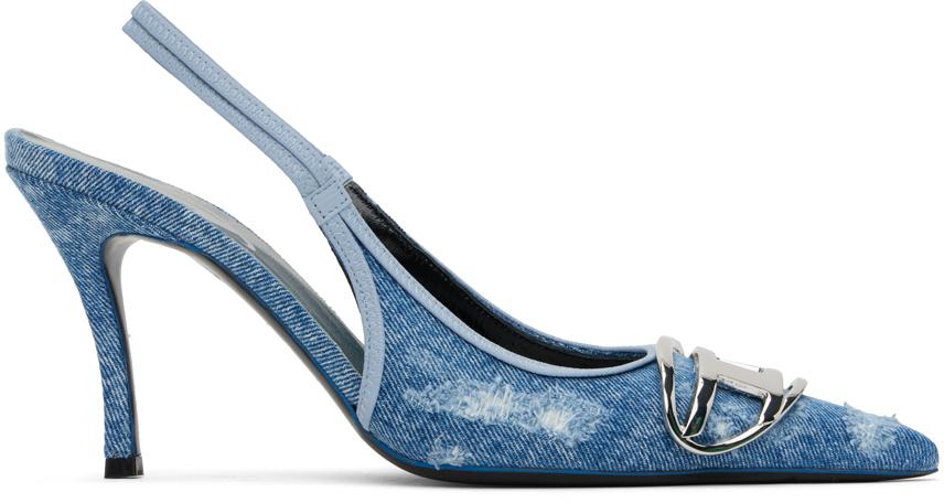 Diesel Blue D-Venus Denim Heels