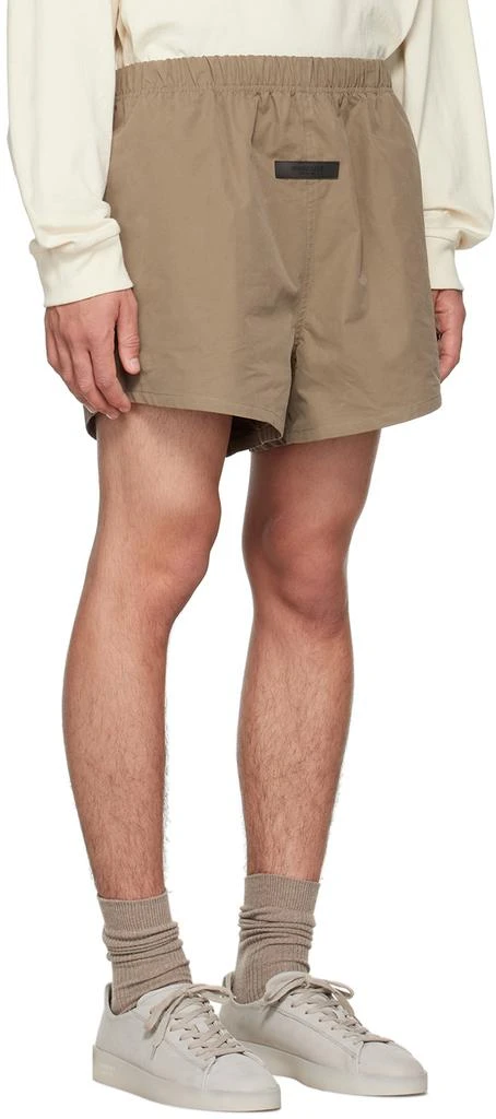 Essentials Brown Cotton Shorts 2