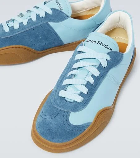Acne Studios Bars M suede-trimmed sneakers 3