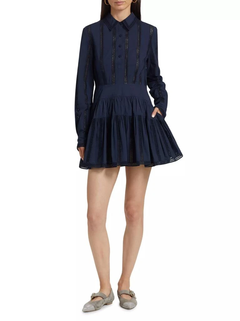 Ulla Johnson Camille Poplin Lace Shirtdress 2
