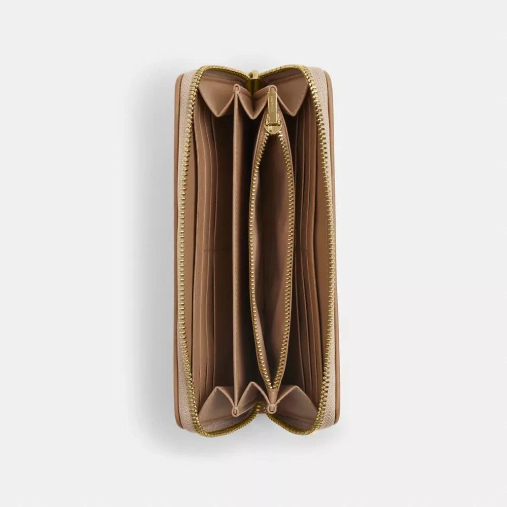Coach Long Zip Around Wallet With Signature Canvas 2