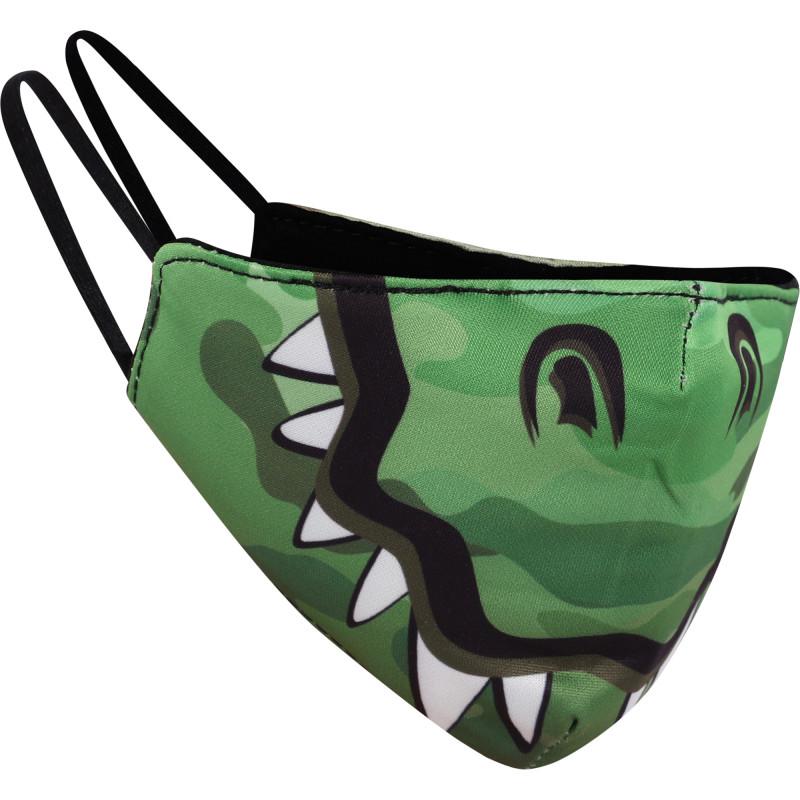 OMG! Accessories Dino face mask in green