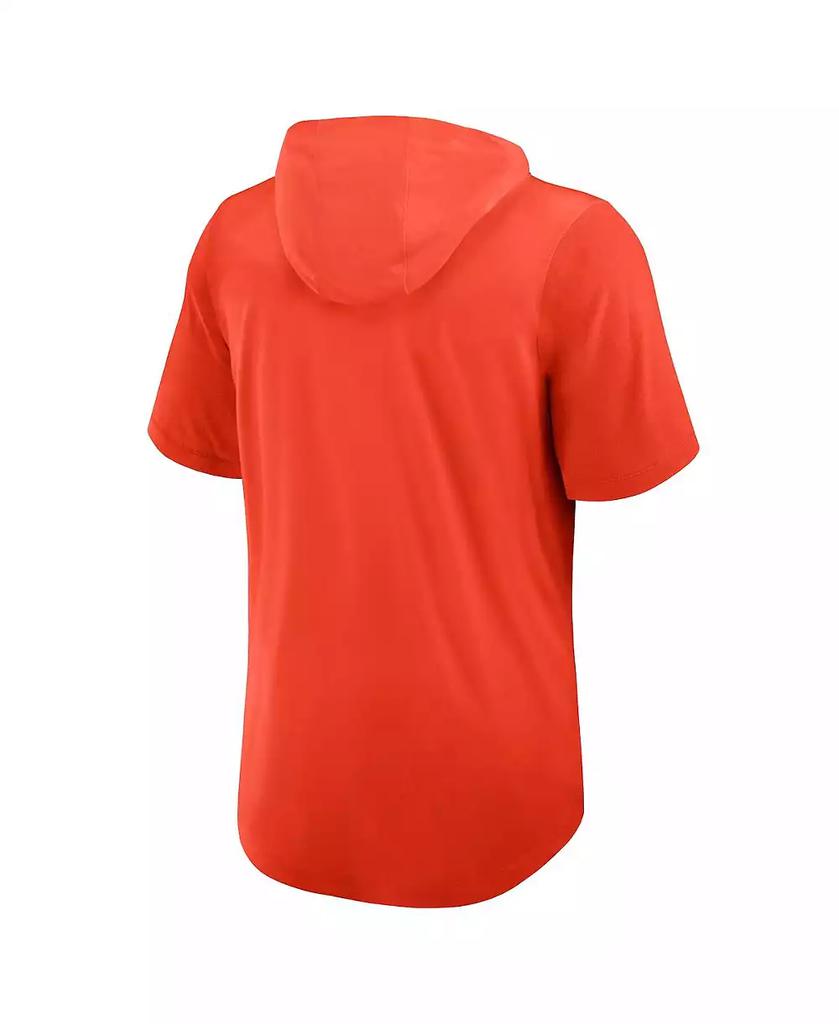 NIKE Men's Orange Baltimore Orioles Tri-Blend Performance Hoodie T-Shirt