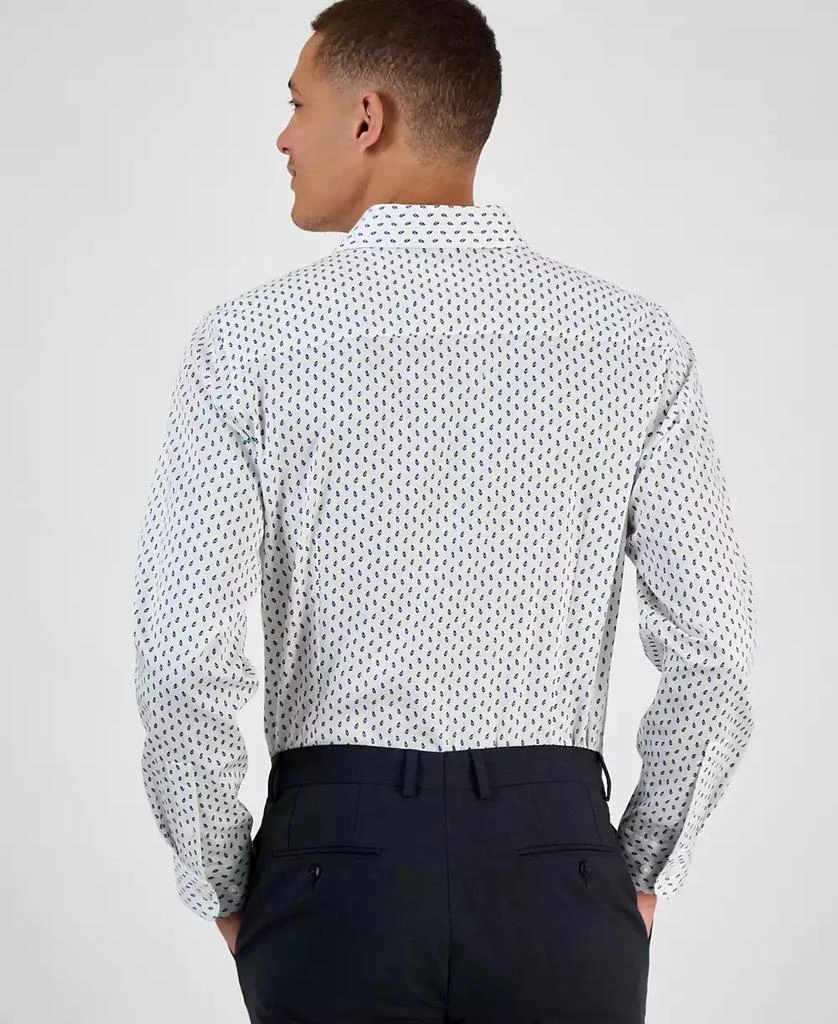 Bar III Men's Bree Slim-Fit Stretch Leaf-Print Dress Shirt, Exclusively at Macy's 4