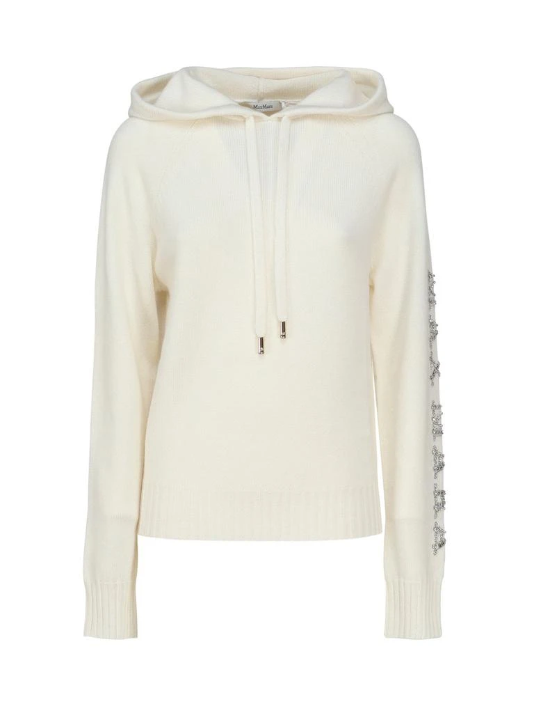 Max Mara Max Mara Drawstring Long-Sleeved Knitted Hoodie 1