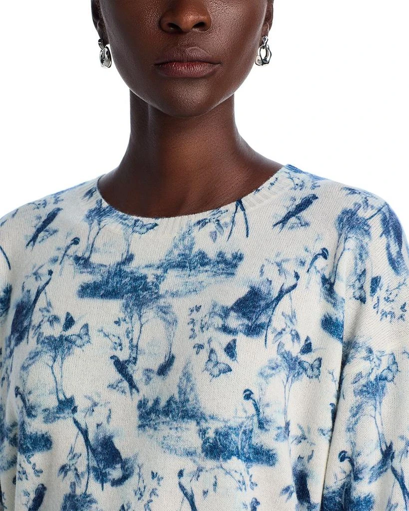 C by Bloomingdale's Cashmere Toile Crewneck Sweater - Exclusive 4