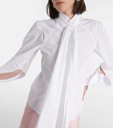 Patou Bow-detail cotton blouse 6