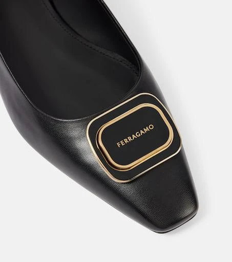 Salvatore Ferragamo Venera 20 leather ballet flats 5