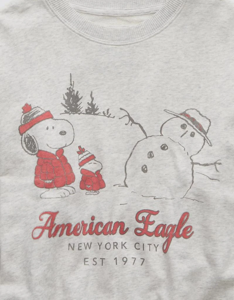 AE AE Snoopy Holiday Relaxed Crew Neck Sweatshirt 6