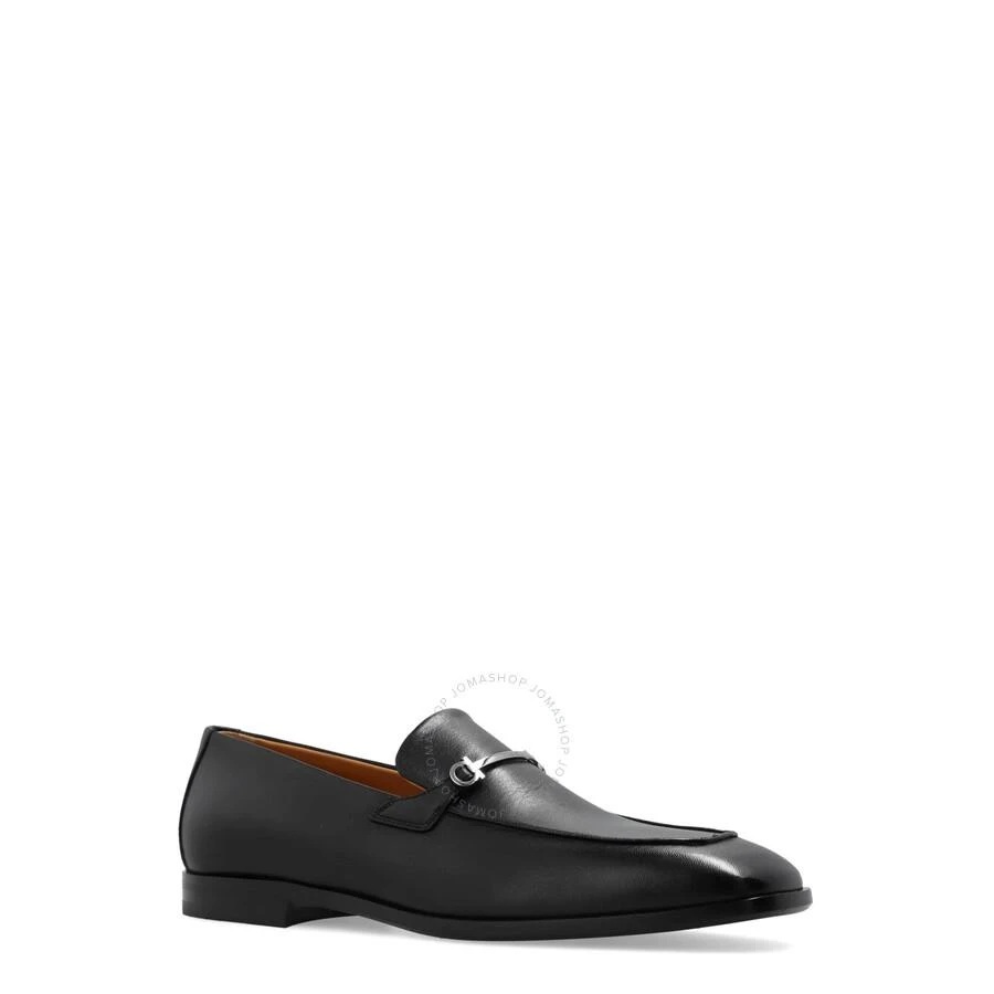 Salvatore Ferragamo Ferragamo Black Fedro Gancini Ornament Moccasin, Size 5.5 EEE 2