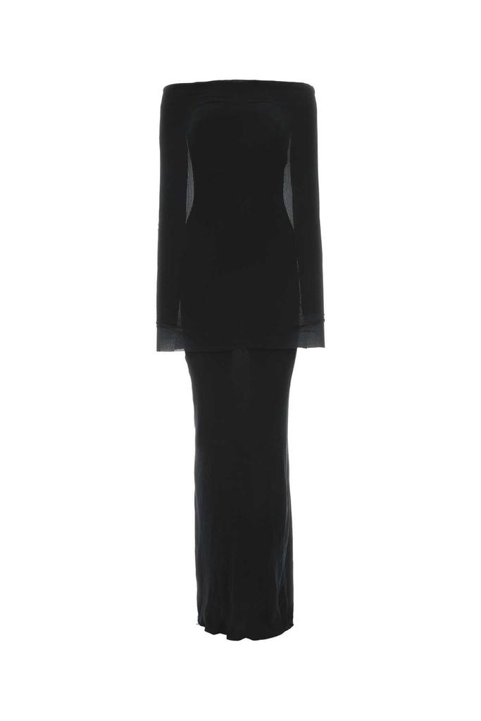 Balenciaga Balenciaga Off-Shoulder Long-Sleeved Maxi Dress