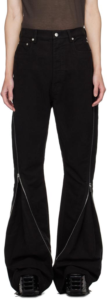 RICK OWENS ブラック Porterville Bolan Banana Rick Owens Black Porterville Bolan Banana Jeans - Pants