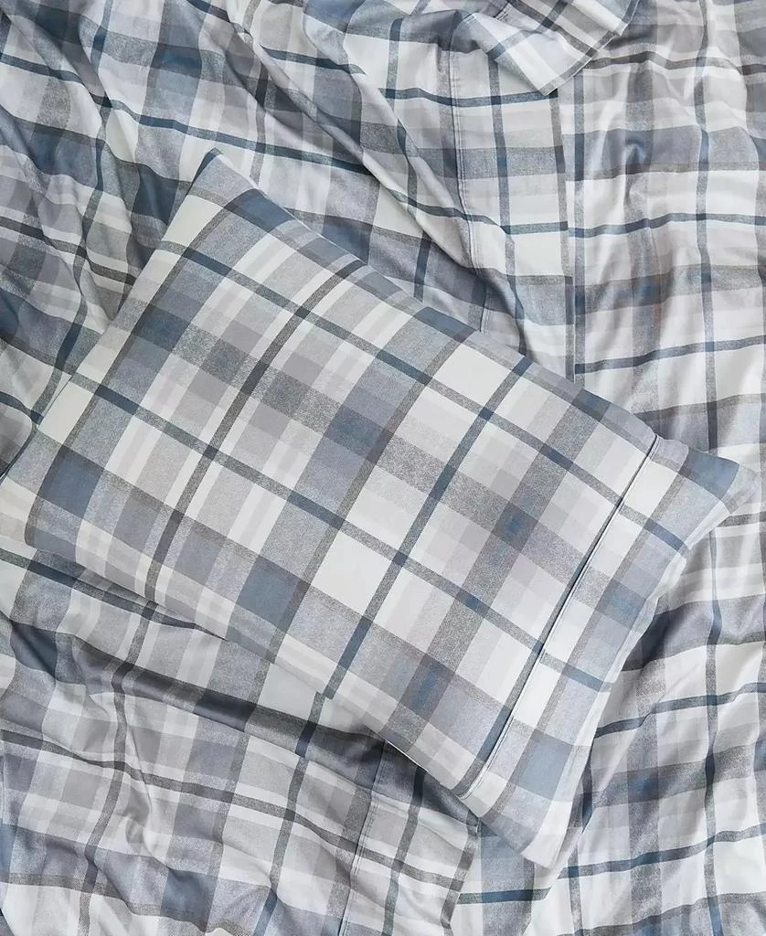 SOUTHSHORE FINE LINENS Highland Plaid Extra Deep Pocket 300- Thread Count 4-Pc. Sheet Set 3