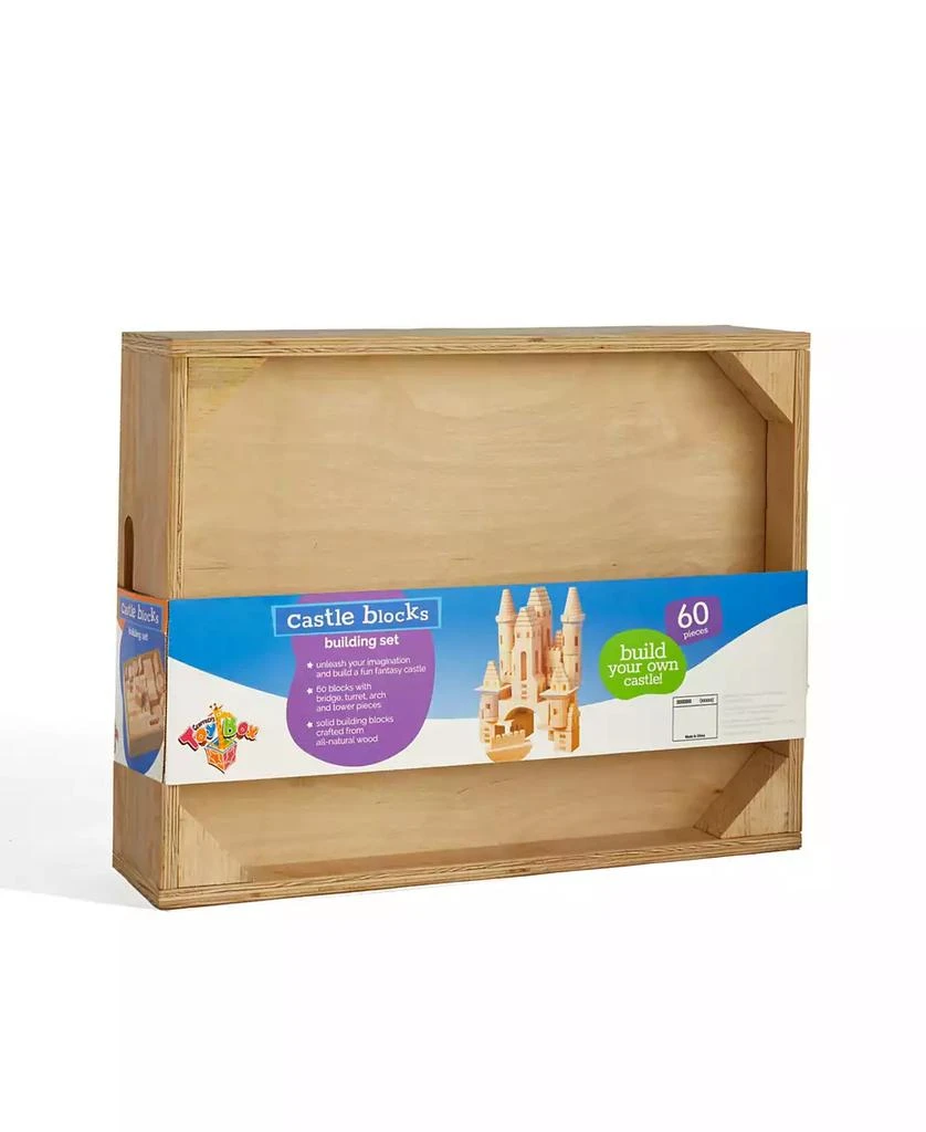 Geoffrey's Toy Box Solid Pine Wooden Castle Block Play Set, Created for Macy's 2