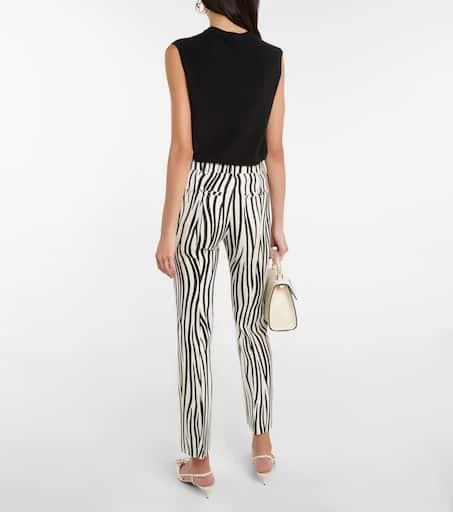 Valentino Zebra-print wool-blend pants 3