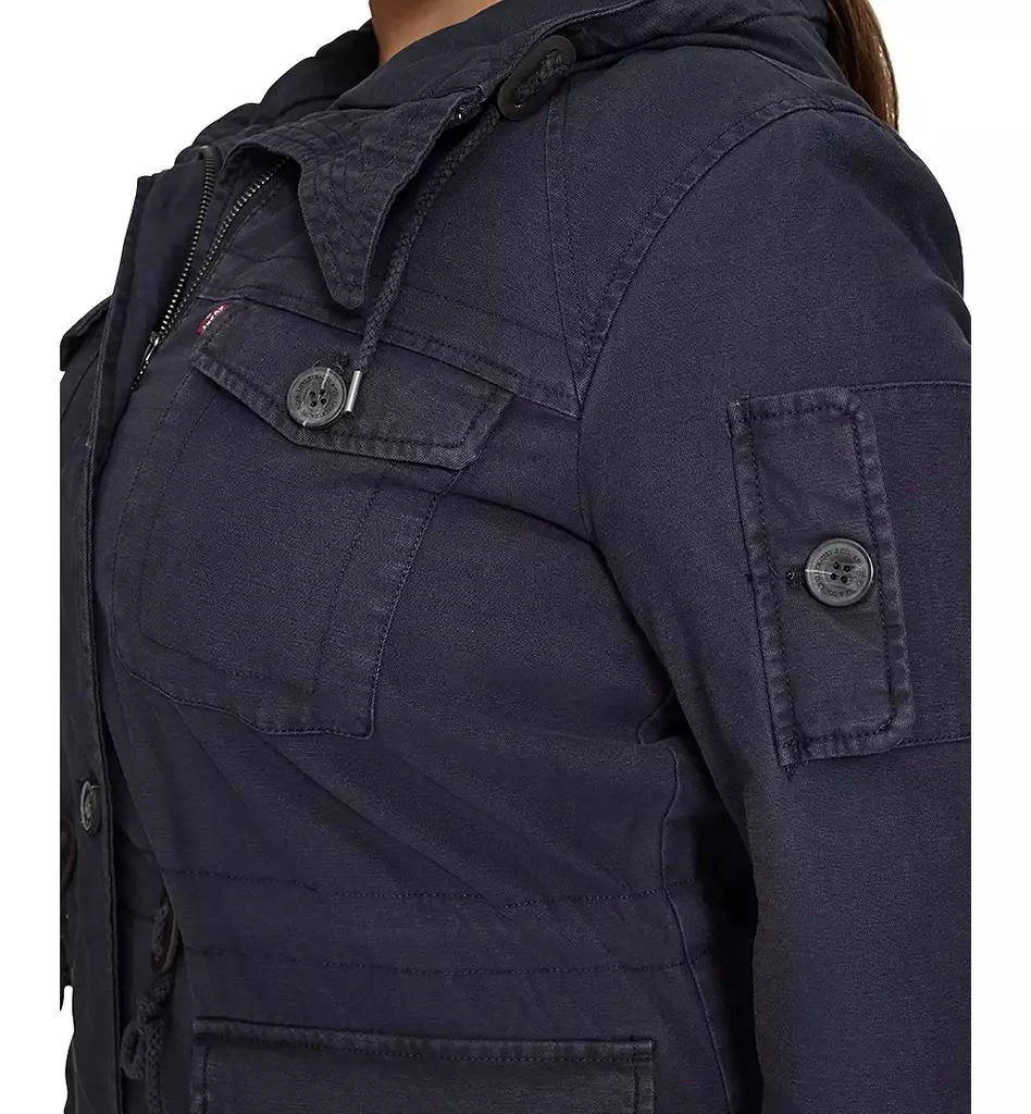 Levi's Trendy Plus Size  Cotton Hood Utility Jacket 7