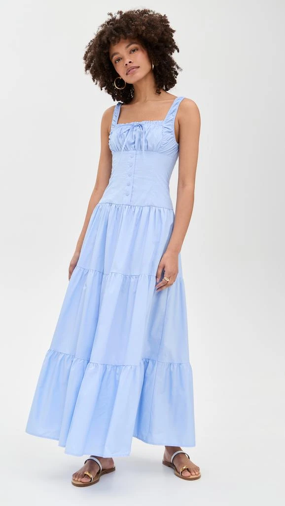 Moon River Sleeveless Corset Top Maxi Dress 4