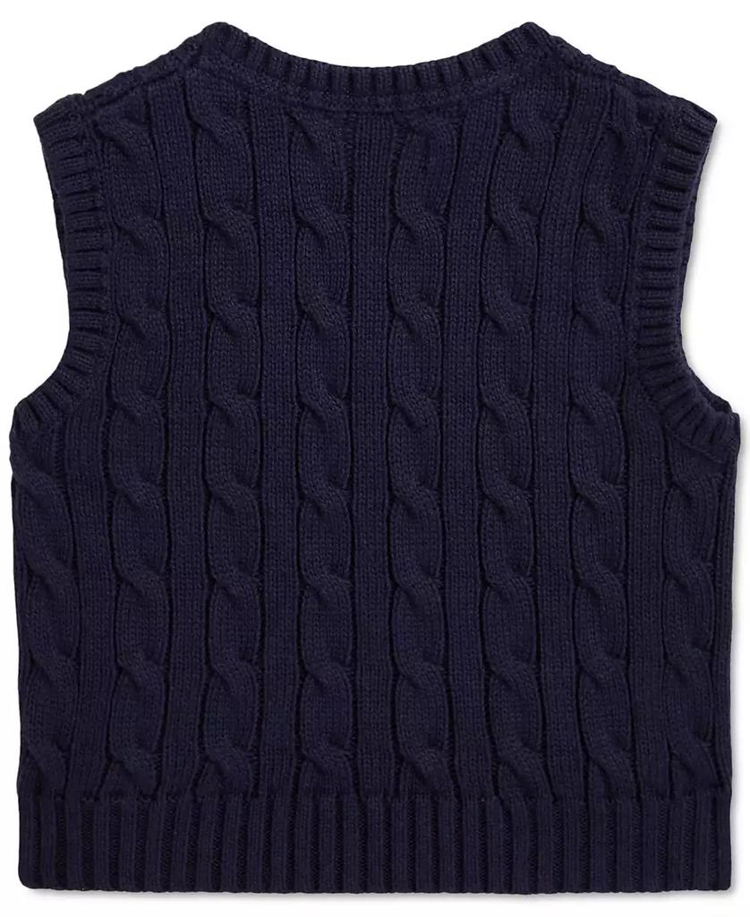Ralph Lauren Baby Cotton Cable-Knit Sweater Vest