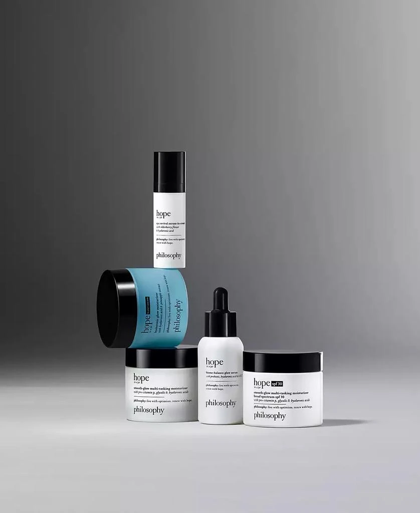 philosophy Hope In A Jar Smooth-Glow Multi-Tasking Moisturizer With Pro-Vitamin P, Glycolic & Hyaluronic Acids, 0.5 oz. 9