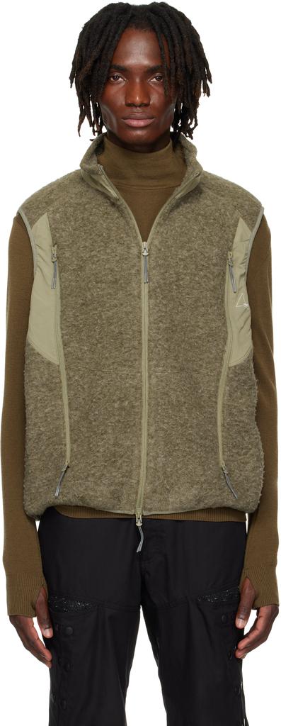 ROA Khaki Polar Fleece Vest