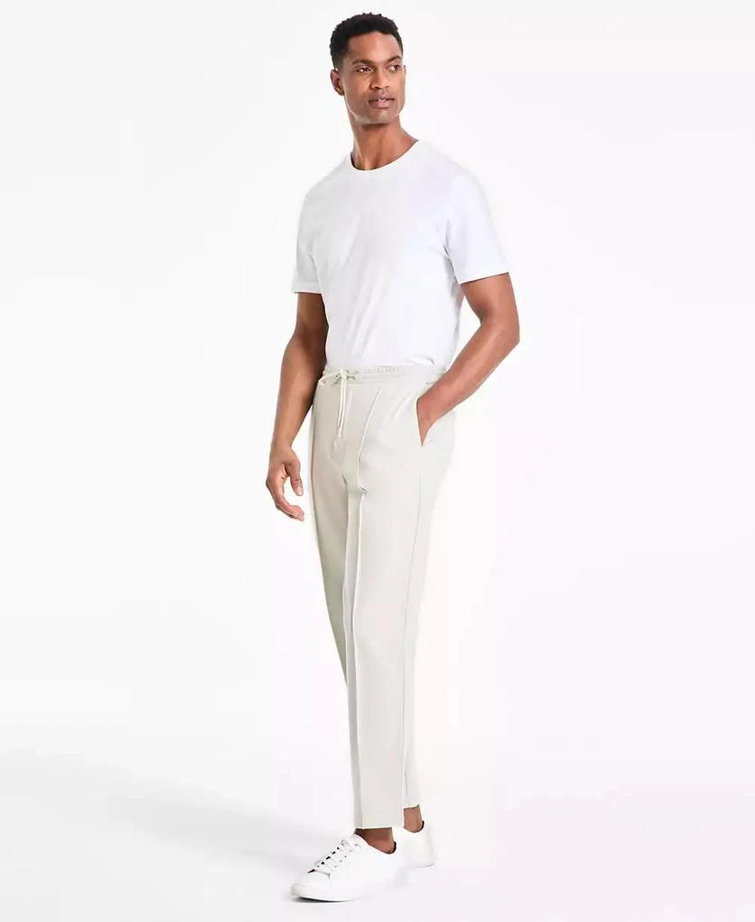 Alfani Men's Alfatech Regular-Fit Compact Textured Ponte-Knit Pants, Exclusively at Macy's 2