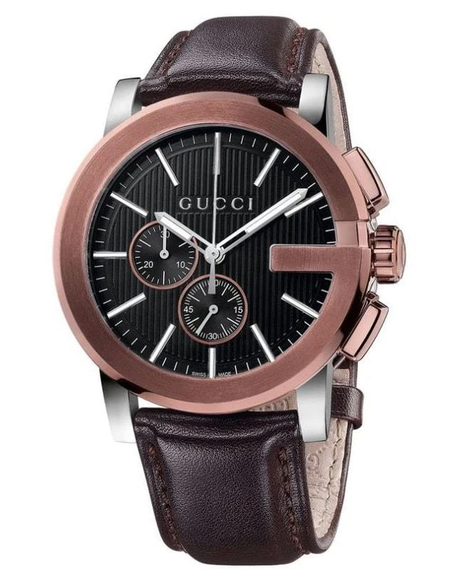 Gucci Gucci G-Chrono XL Brown PVD Case Men's Watch YA101202 1