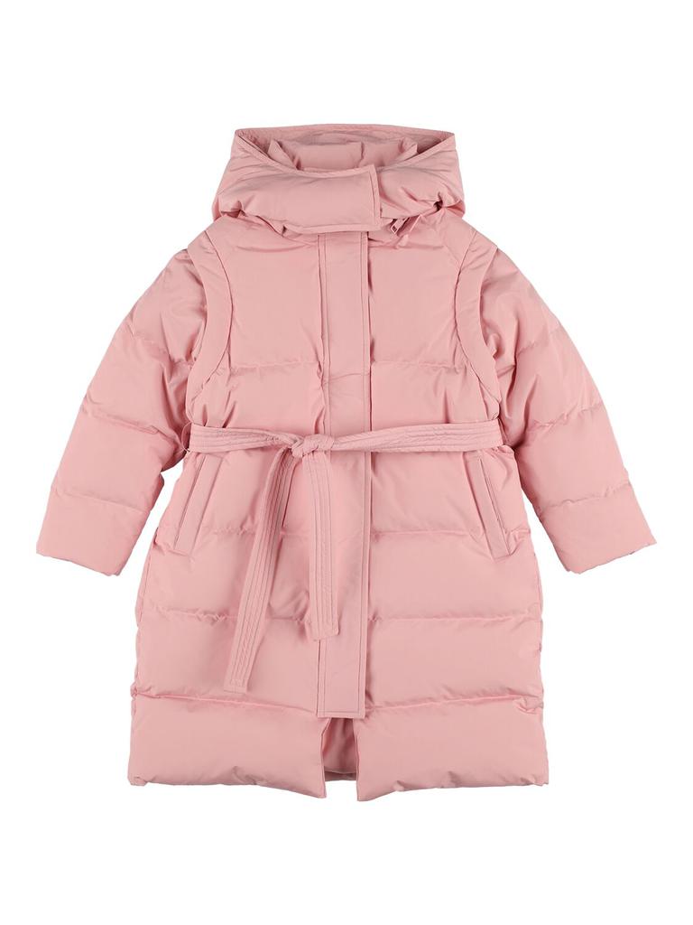 YVES SALOMON ENFANT Long Nylon Down Jacket