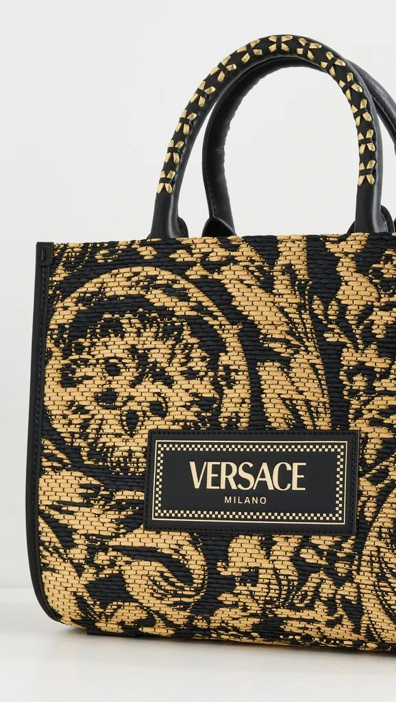 Versace Rafia Barocco Small Tote 4