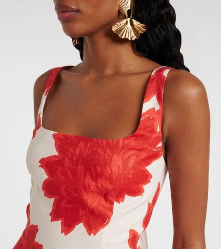 chinese dress ladies Rent The Bettina Linen Maxi Dress By Sir The Label main image 0
