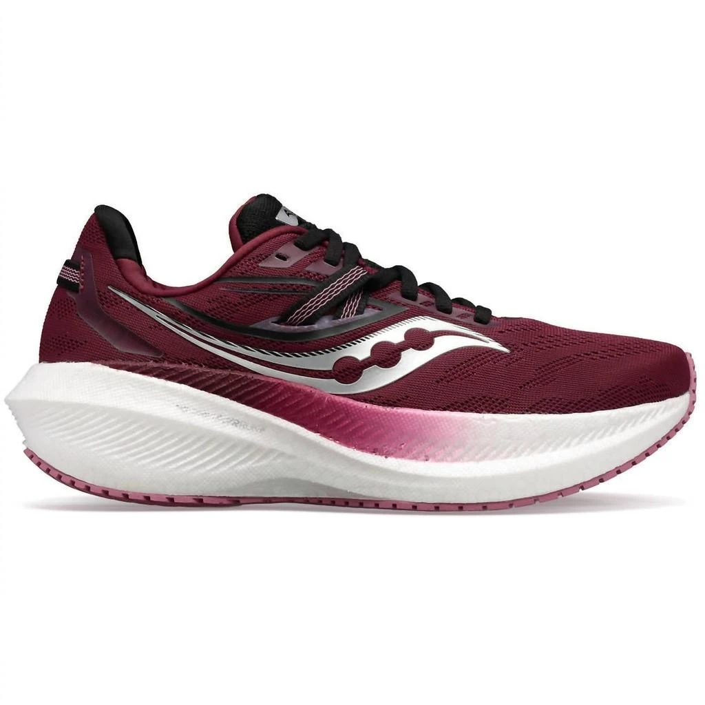 Saucony Women's Triumph 20 Running Shoes - D/wide Width In Sundown/rose 1