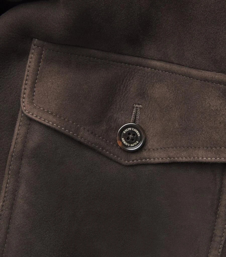 Ralph Lauren Suede-Shearling Bomber Jacket 5