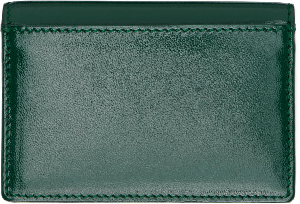 Vivienne Westwood Green Shiny Card Holder