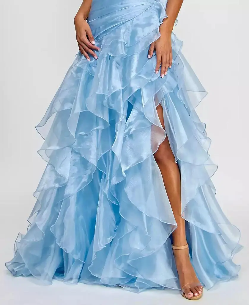 light blue dress macys Cocktail Dress Macys Women Formal Macy's Women's Party Dresses Macy Dress  Satin Steel Blue