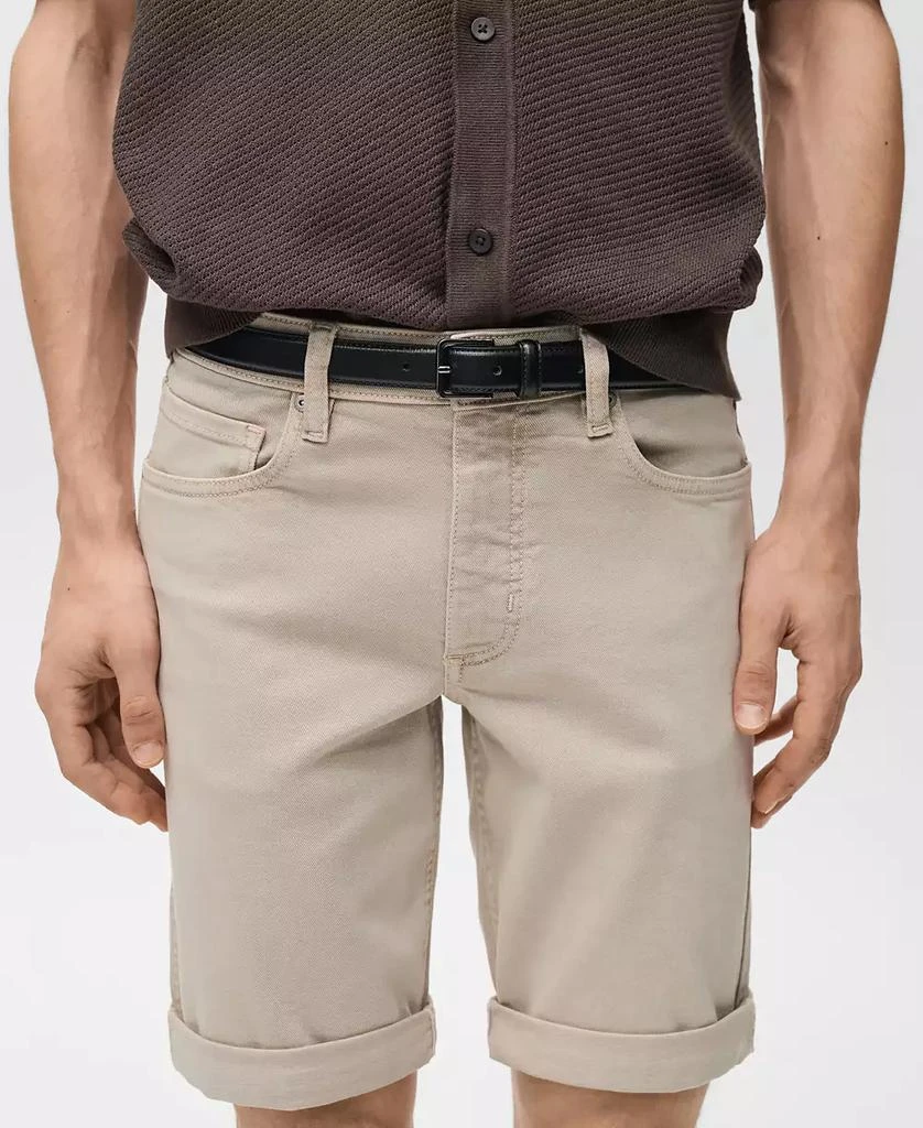 Mango Men's Slim-Fit Cotton Bermuda Shorts 4
