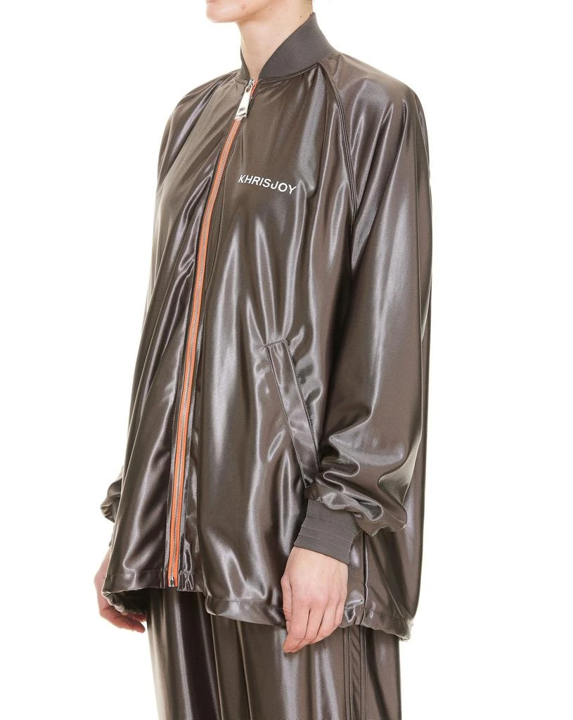 Khrisjoy Khrisjoy Logo Printed Zipped Jacket 5