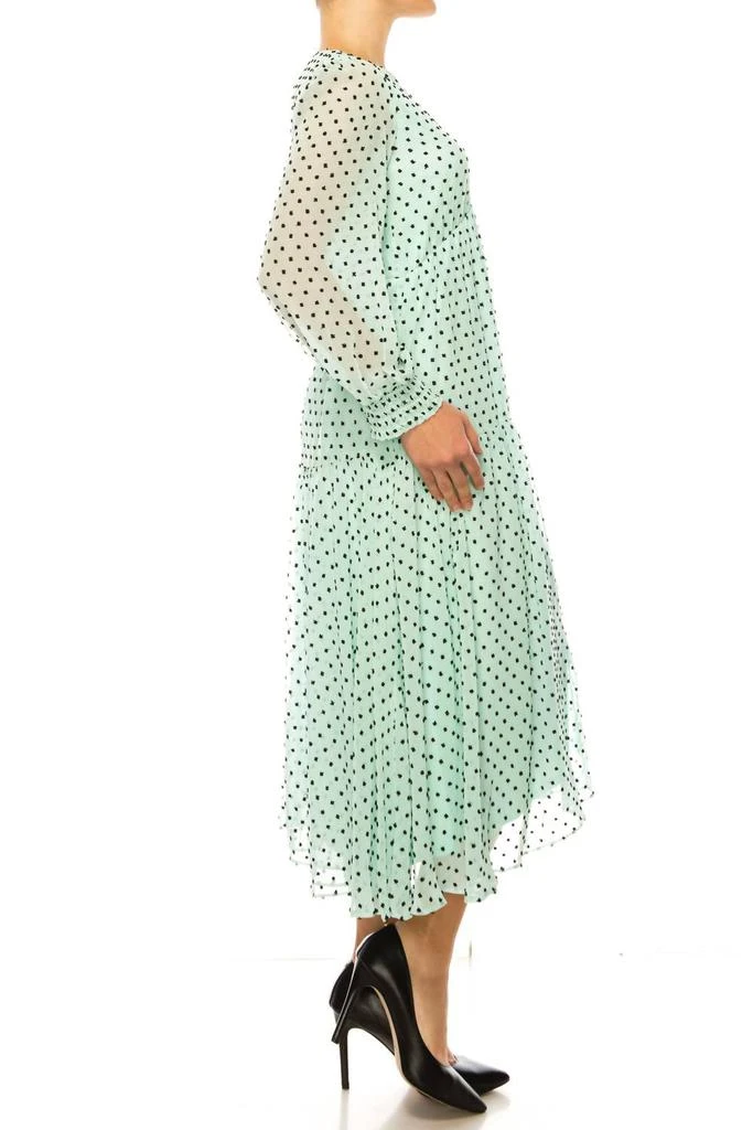 maison tara green dress Maison Tara Women's V-Neck Ruffle Faux Wrap Maxi Dress, AquaSeafoam, 4 at Amazon Women's Clothing store