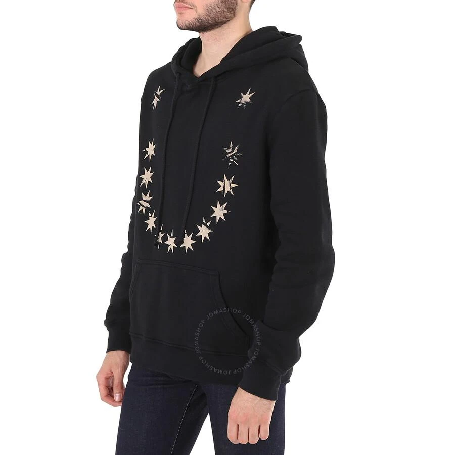 424 Men's Star Print Hoodie In Black 2