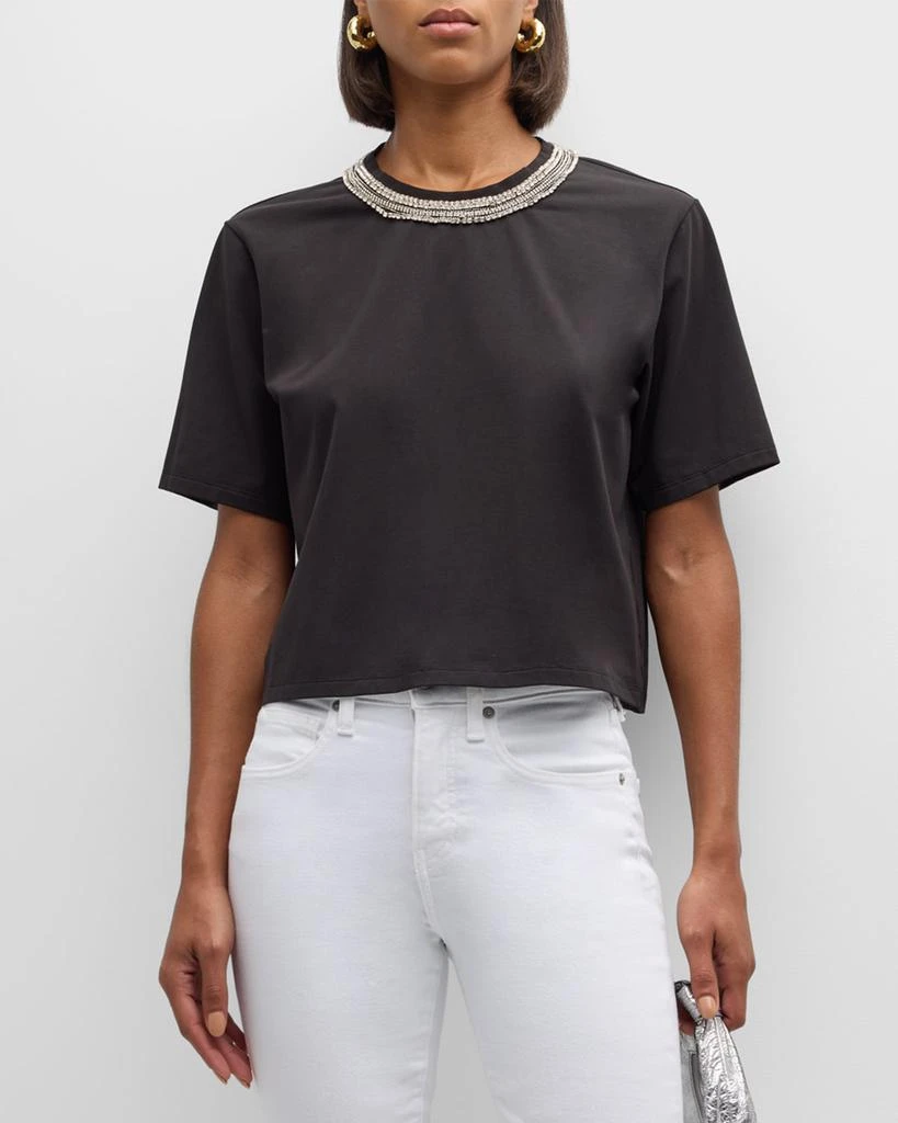 VERONICA BEARD Sebastian Embellished Tee 4
