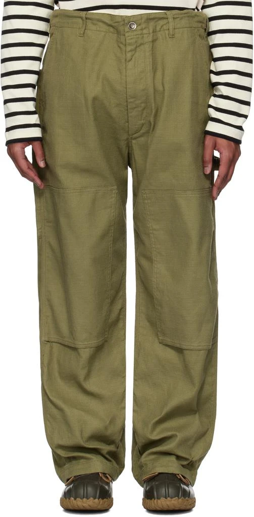 Engineered Garments Khaki Painter Trousers 1