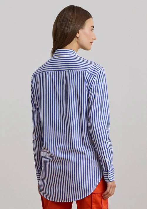 Ralph Lauren Ralph Lauren Petite Relaxed Fit Striped Broadcloth Shirt 2