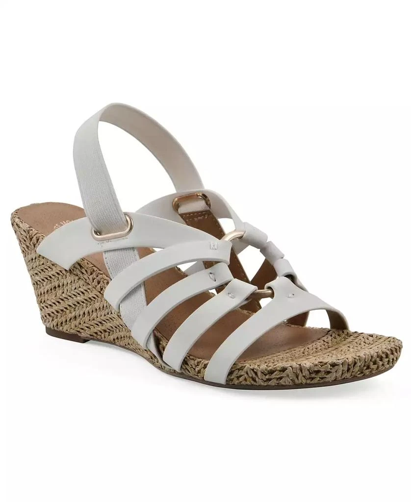 White Mountain Women's Ataps Round Toe Wedge Sandals 1